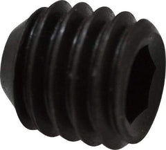 Holo-Krome - 7/16-14 UNC, 7/16" OAL, Cup Point Set Screw - Grade 8 Alloy Steel, 7/32" Key - Apex Tool & Supply