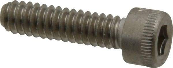 Holo-Krome - #10-24 UNC Hex Socket Drive, Socket Cap Screw - Grade 18-8 Stainless Steel, Uncoated, Fully Threaded, 3/4" Length Under Head - Apex Tool & Supply