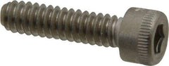 Holo-Krome - #10-24 UNC Hex Socket Drive, Socket Cap Screw - Grade 18-8 Stainless Steel, Uncoated, Fully Threaded, 3/4" Length Under Head - Apex Tool & Supply
