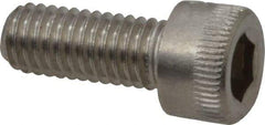 Holo-Krome - #10-32 UNF Hex Socket Drive, Socket Cap Screw - Grade 18-8 Stainless Steel, Uncoated, Fully Threaded, 1/2" Length Under Head - Apex Tool & Supply
