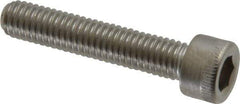 Holo-Krome - #10-32 UNF Hex Socket Drive, Socket Cap Screw - Grade 18-8 Stainless Steel, Uncoated, Fully Threaded, 1" Length Under Head - Apex Tool & Supply