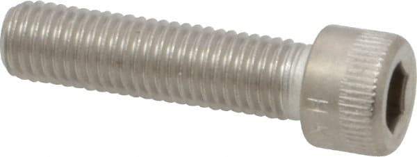 Holo-Krome - 1/4-28 UNF Hex Socket Drive, Socket Cap Screw - Grade 18-8 Stainless Steel, Uncoated, Fully Threaded, 1" Length Under Head - Apex Tool & Supply