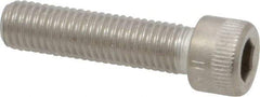 Holo-Krome - 1/4-28 UNF Hex Socket Drive, Socket Cap Screw - Grade 18-8 Stainless Steel, Uncoated, Fully Threaded, 1" Length Under Head - Apex Tool & Supply