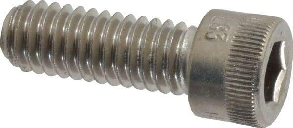 Holo-Krome - 5/16-18 UNC Hex Socket Drive, Socket Cap Screw - Grade 18-8 Stainless Steel, Uncoated, Fully Threaded, 7/8" Length Under Head - Apex Tool & Supply