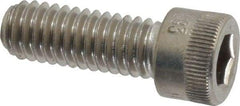 Holo-Krome - 5/16-18 UNC Hex Socket Drive, Socket Cap Screw - Grade 18-8 Stainless Steel, Uncoated, Fully Threaded, 7/8" Length Under Head - Apex Tool & Supply