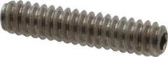 Value Collection - #4-40 UNC, 1/2" OAL, Cup Point Set Screw - Grade 18-8 Stainless Steel, 0.05" Key - Apex Tool & Supply
