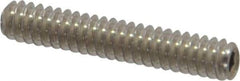 Value Collection - #4-40 UNC, 5/8" OAL, Cup Point Set Screw - Grade 18-8 Stainless Steel, 0.05" Key - Apex Tool & Supply