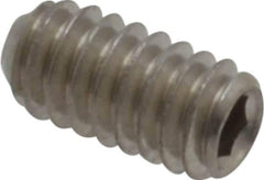 Value Collection - #5-40 UNC, 1/4" OAL, Cup Point Set Screw - Grade 18-8 Stainless Steel, 1/16" Key - Apex Tool & Supply