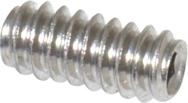 Value Collection - #6-32 UNC, 5/16" OAL, Cup Point Set Screw - Grade 18-8 Stainless Steel, 1/16" Key - Apex Tool & Supply