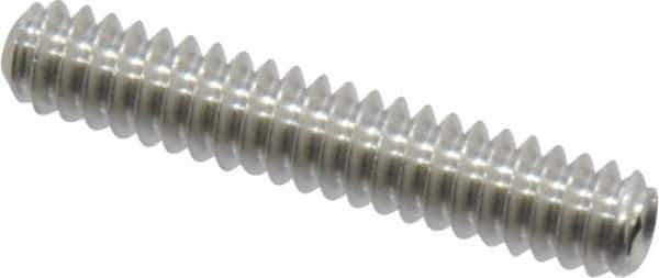 Value Collection - #6-32 UNC, 3/4" OAL, Cup Point Set Screw - Grade 18-8 Stainless Steel, 1/16" Key - Apex Tool & Supply