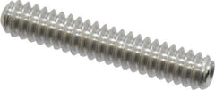 Value Collection - #6-32 UNC, 3/4" OAL, Cup Point Set Screw - Grade 18-8 Stainless Steel, 1/16" Key - Apex Tool & Supply