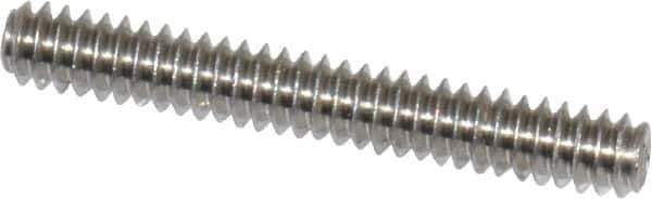 Value Collection - #6-32 UNC, 1" OAL, Cup Point Set Screw - Grade 18-8 Stainless Steel, 1/16" Key - Apex Tool & Supply