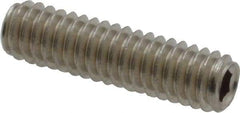 Value Collection - #8-32 UNC, 5/8" OAL, Cup Point Set Screw - Grade 18-8 Stainless Steel, 5/64" Key - Apex Tool & Supply