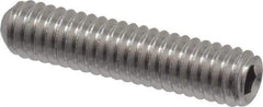 Value Collection - #8-32 UNC, 3/4" OAL, Cup Point Set Screw - Grade 18-8 Stainless Steel, 5/64" Key - Apex Tool & Supply