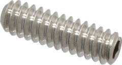 Value Collection - #10-24 UNC, 5/8" OAL, Cup Point Set Screw - Grade 18-8 Stainless Steel, 3/32" Key - Apex Tool & Supply