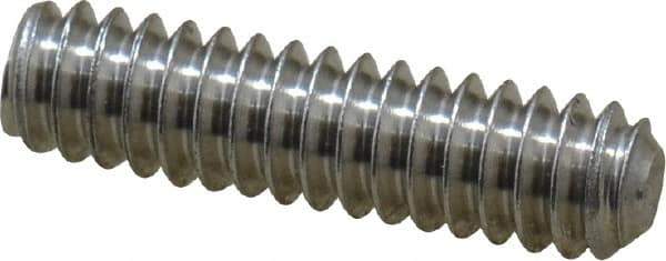 Value Collection - #10-24 UNC, 3/4" OAL, Cup Point Set Screw - Grade 18-8 Stainless Steel, 3/32" Key - Apex Tool & Supply