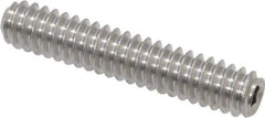 Value Collection - #10-24 UNC, 1" OAL, Cup Point Set Screw - Grade 18-8 Stainless Steel, 3/32" Key - Apex Tool & Supply