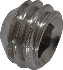 Value Collection - #10-32 UNF, 1/8" OAL, Cup Point Set Screw - Grade 18-8 Stainless Steel, 3/32" Key - Apex Tool & Supply