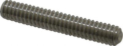 Value Collection - 1/4-20 UNC, 1-1/2" OAL, Cup Point Set Screw - Grade 18-8 Stainless Steel, 1/8" Key - Apex Tool & Supply