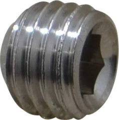 Value Collection - 5/16-24 UNF, 1/4" OAL, Cup Point Set Screw - Grade 18-8 Stainless Steel, 5/32" Key - Apex Tool & Supply