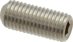 Value Collection - 5/16-24 UNF, 3/4" OAL, Cup Point Set Screw - Grade 18-8 Stainless Steel, 5/32" Key - Apex Tool & Supply