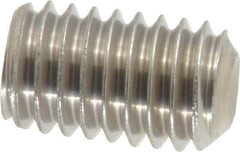 Value Collection - 3/8-16 UNC, 5/8" OAL, Cup Point Set Screw - Grade 18-8 Stainless Steel, 3/16" Key - Apex Tool & Supply