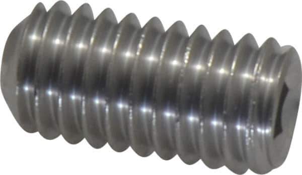 Value Collection - 3/8-16 UNC, 3/4" OAL, Cup Point Set Screw - Grade 18-8 Stainless Steel, 3/16" Key - Apex Tool & Supply