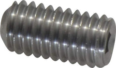 Value Collection - 3/8-16 UNC, 3/4" OAL, Cup Point Set Screw - Grade 18-8 Stainless Steel, 3/16" Key - Apex Tool & Supply