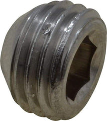 Value Collection - 3/8-24 UNF, 1/4" OAL, Cup Point Set Screw - Grade 18-8 Stainless Steel, 3/16" Key - Apex Tool & Supply