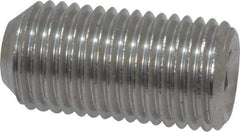 Value Collection - 3/8-24 UNF, 3/4" OAL, Cup Point Set Screw - Grade 18-8 Stainless Steel, 3/16" Key - Apex Tool & Supply