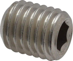 Value Collection - 5/8-11 UNC, 3/4" OAL, Cup Point Set Screw - Grade 18-8 Stainless Steel, 5/16" Key - Apex Tool & Supply