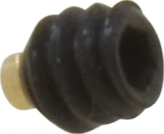 Made in USA - #6-32 UNC, 1/8" Length of Thread, Soft Tip Point Set Screw - Grade 8 Alloy Steel - Apex Tool & Supply