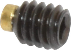 Made in USA - #8-32 UNC, 3/16" Length of Thread, Soft Tip Point Set Screw - Grade 8 Alloy Steel - Apex Tool & Supply