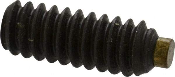 Made in USA - #10-24 UNC, 1/2" Length of Thread, Soft Tip Point Set Screw - Grade 8 Alloy Steel - Apex Tool & Supply