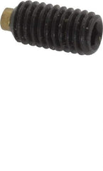 Made in USA - #10-32 UNF, 3/8" Length of Thread, Soft Tip Point Set Screw - Grade 8 Alloy Steel - Apex Tool & Supply