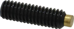 Made in USA - 5/16-18 UNC, 1" Length of Thread, Soft Tip Point Set Screw - Grade 8 Alloy Steel - Apex Tool & Supply