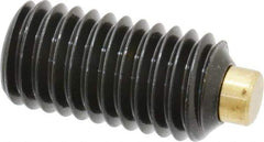 Made in USA - 1/2-13 UNC, 1" Length of Thread, Soft Tip Point Set Screw - Grade 8 Alloy Steel - Apex Tool & Supply