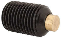 Made in USA - 1/2-20 UNF, 3/4" Length of Thread, Soft Tip Point Set Screw - Grade 8 Alloy Steel - Apex Tool & Supply
