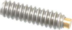 Made in USA - #4-40 UNC, 3/8" Length of Thread, Soft Tip Point Set Screw - Grade 18-8 Stainless Steel - Apex Tool & Supply