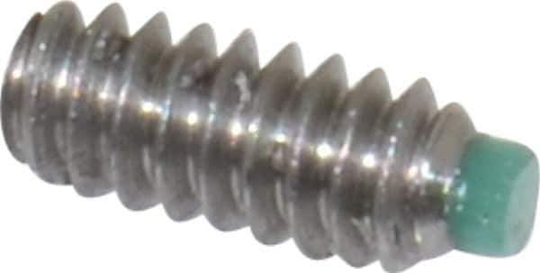 Made in USA - #4-40 UNC, 1/4" Length of Thread, Soft Tip Point Set Screw - Grade 18-8 Stainless Steel - Apex Tool & Supply