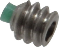 Made in USA - #6-32 UNC, 1/8" Length of Thread, Soft Tip Point Set Screw - Grade 18-8 Stainless Steel - Apex Tool & Supply