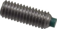 Made in USA - #10-32 UNF, 1/2" Length of Thread, Soft Tip Point Set Screw - Grade 18-8 Stainless Steel - Apex Tool & Supply