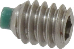 Made in USA - 1/4-20 UNC, 5/16" Length of Thread, Soft Tip Point Set Screw - Grade 18-8 Stainless Steel - Apex Tool & Supply