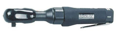 Sioux Tools - 3/8" Drive, 185 RPM, 50 Ft/Lb Torque Ratchet Wrench - Angled Handle, 3 to 12 CFM, 1/4" NPT Inlet - Apex Tool & Supply