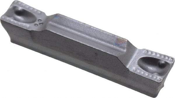 Iscar - 3003GRIP Y Grade IC908, 3mm Cutting Width Carbide Grooving Insert - 1.8mm Max Depth of Cut, Neutral, 0.3mm Corner Radius, TiAlN Finish - Apex Tool & Supply