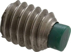 Made in USA - 5/16-18 UNC, 3/8" Length of Thread, Soft Tip Point Set Screw - Grade 18-8 Stainless Steel - Apex Tool & Supply