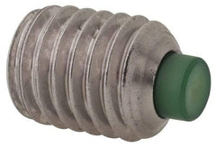 Made in USA - 1/2-13 UNC, 5/8" Length of Thread, Soft Tip Point Set Screw - Grade 18-8 Stainless Steel - Apex Tool & Supply