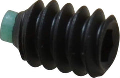 Made in USA - #6-32 UNC, 3/16" Length of Thread, Soft Tip Point Set Screw - Grade 8 Alloy Steel - Apex Tool & Supply