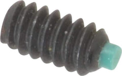 Made in USA - #6-32 UNC, 1/4" Length of Thread, Soft Tip Point Set Screw - Grade 8 Alloy Steel - Apex Tool & Supply