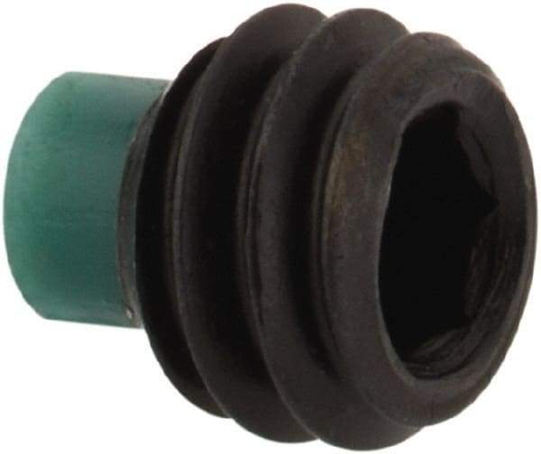 Made in USA - #8-32 UNC, 1/8" Length of Thread, Soft Tip Point Set Screw - Grade 8 Alloy Steel - Apex Tool & Supply